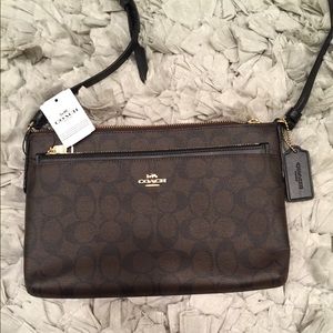Coach signature crossbody.